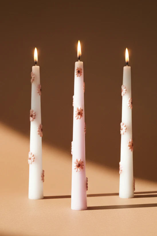 Doft 3D Blossom Trio - Taper Candles | Set of 3