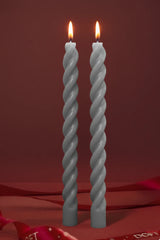 Doft Artic Blue Spiral - Taper Candles | Set of 2