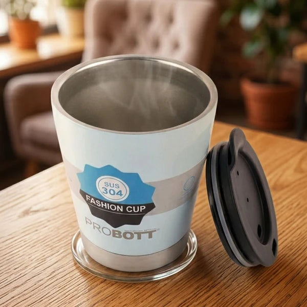 Probott Refresh Stainless Steel Mug White 380ml