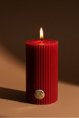 Doft Vintage Charm - Pillar Candle | Red | Botanical Garden