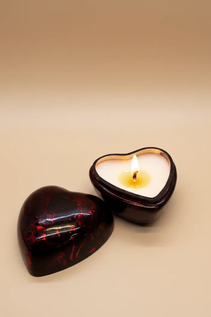 Doft Happy-Go-Hearts - Macaron Candles | Red | English Rose