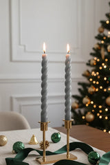 Doft Artic Blue Spiral - Taper Candles | Set of 2