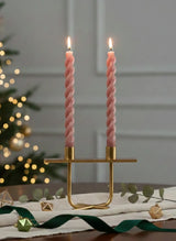 Doft Pink Spiral - Taper Candles | Set of 2
