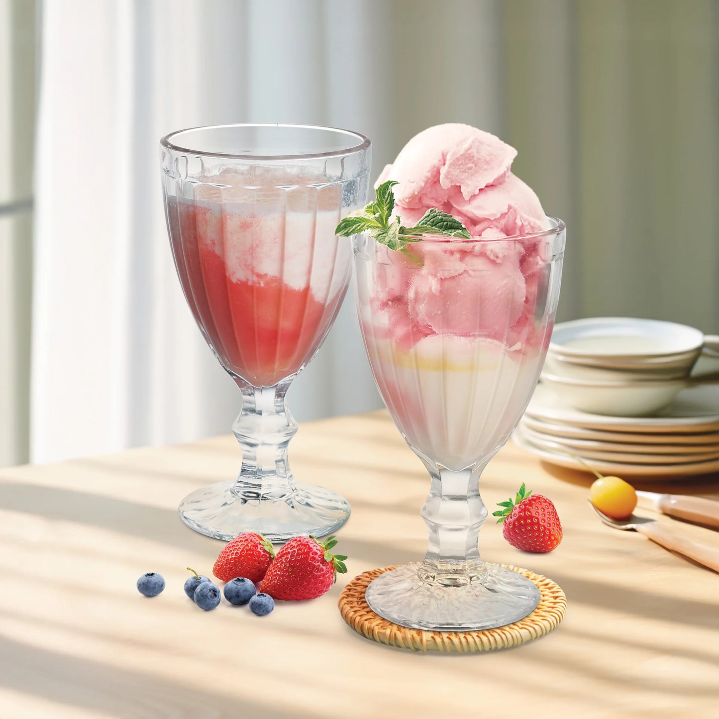 Milton Glace Goblet Bowl 6pcs set 300ML