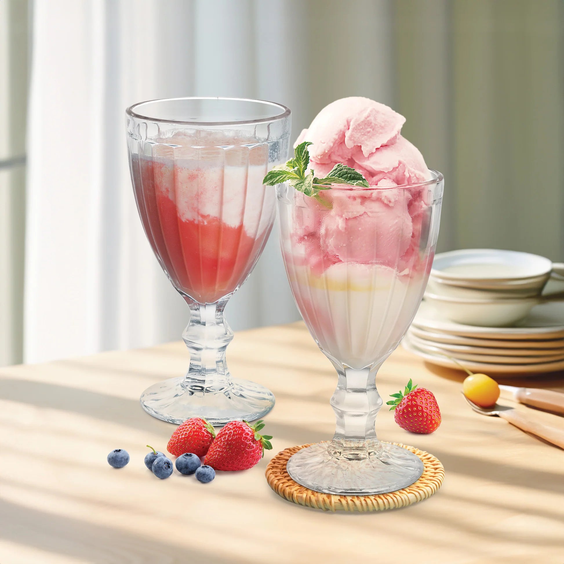 Milton Glace Goblet Bowl 6pcs set 300ML