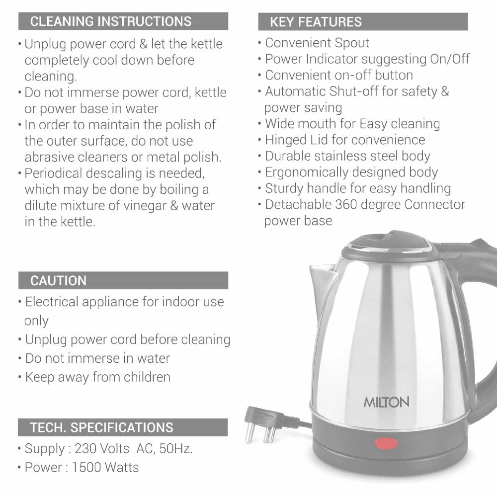 Milton Go Electro Kettle Silver