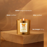 IRIS Gold Glass Votive 128gm