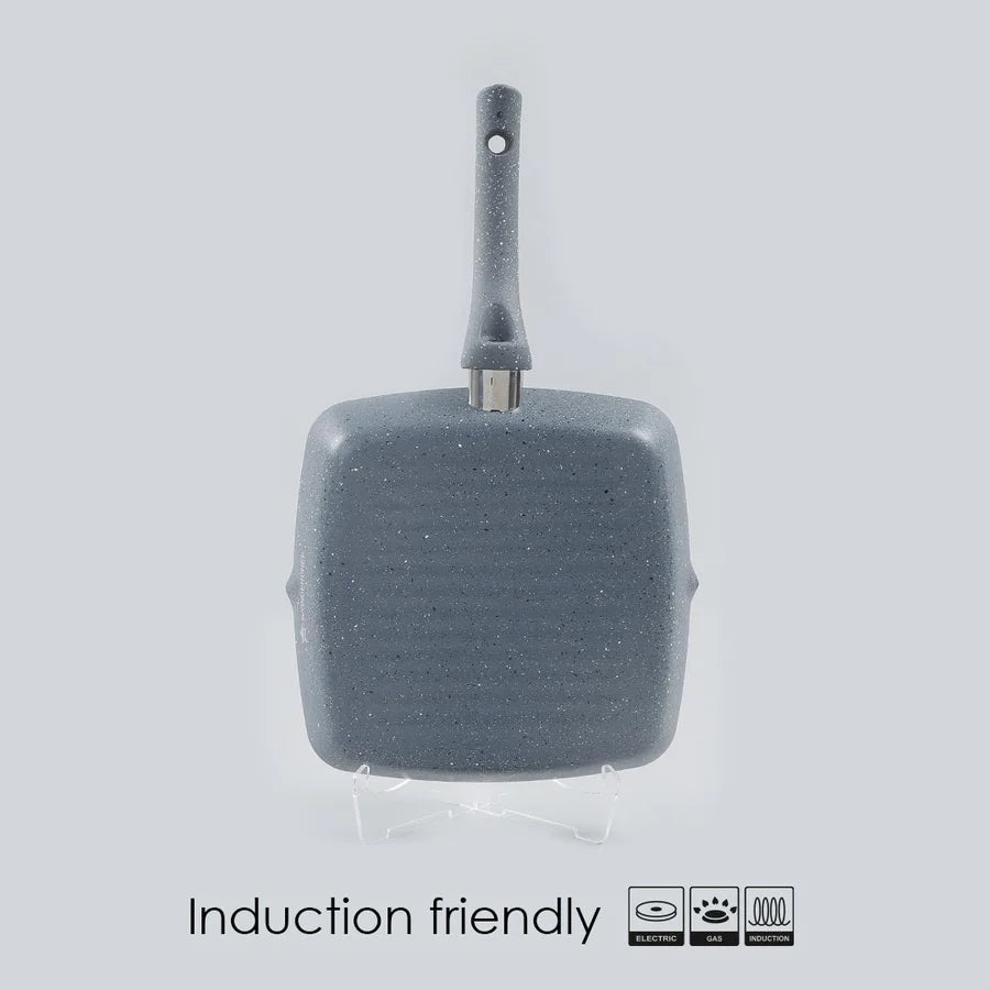 Wonderchef Granite Non-Stick Grill Pan 3.5mm, 24cm, 1.8L
