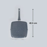Wonderchef Granite Non-Stick Grill Pan 3.5mm, 24cm, 1.8L
