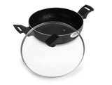 Milton Granito Induction Kadhai with Glass Lid