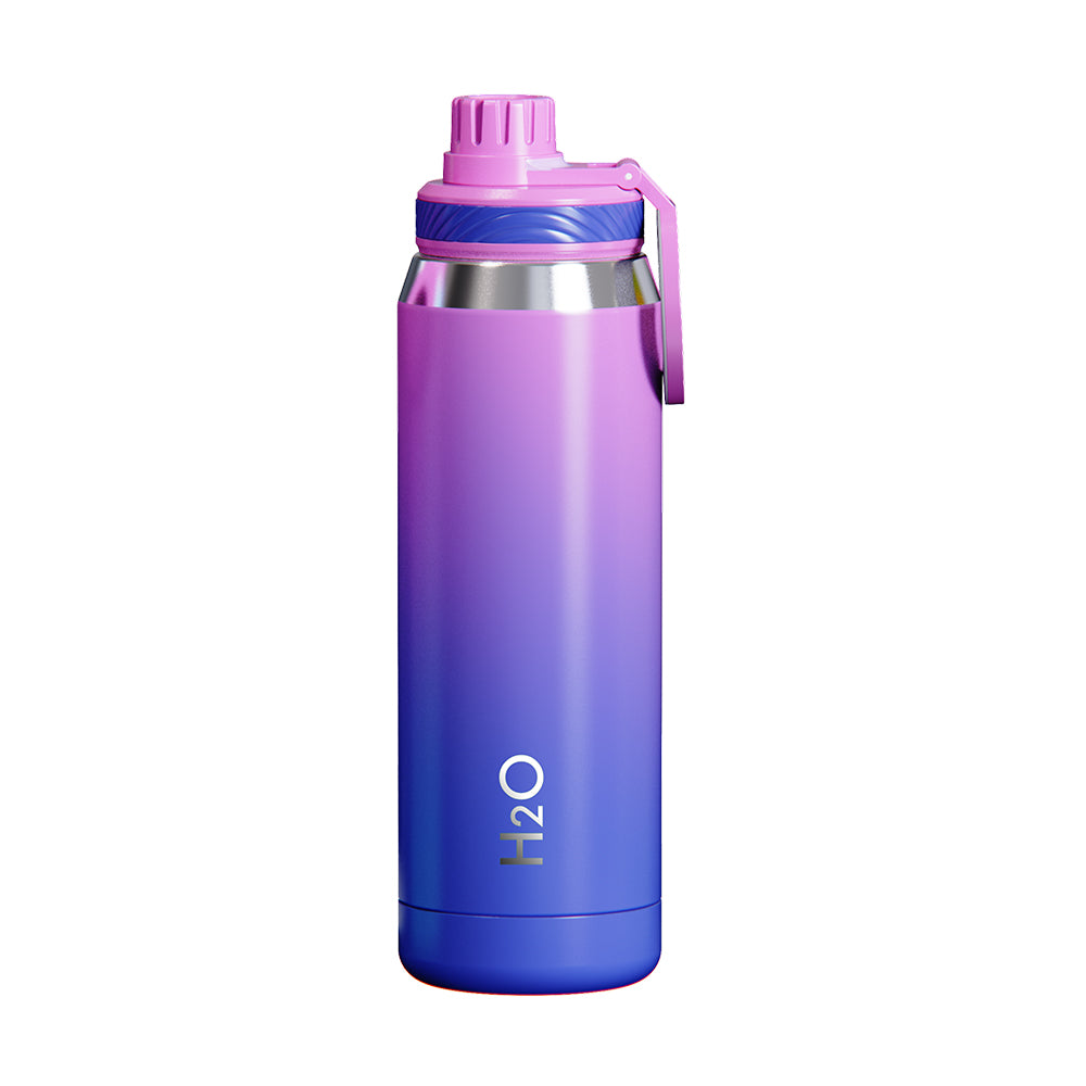 Nouvetta Horizon Double Wall Bottle With Magnetic Mount Pink & Blue 750ML