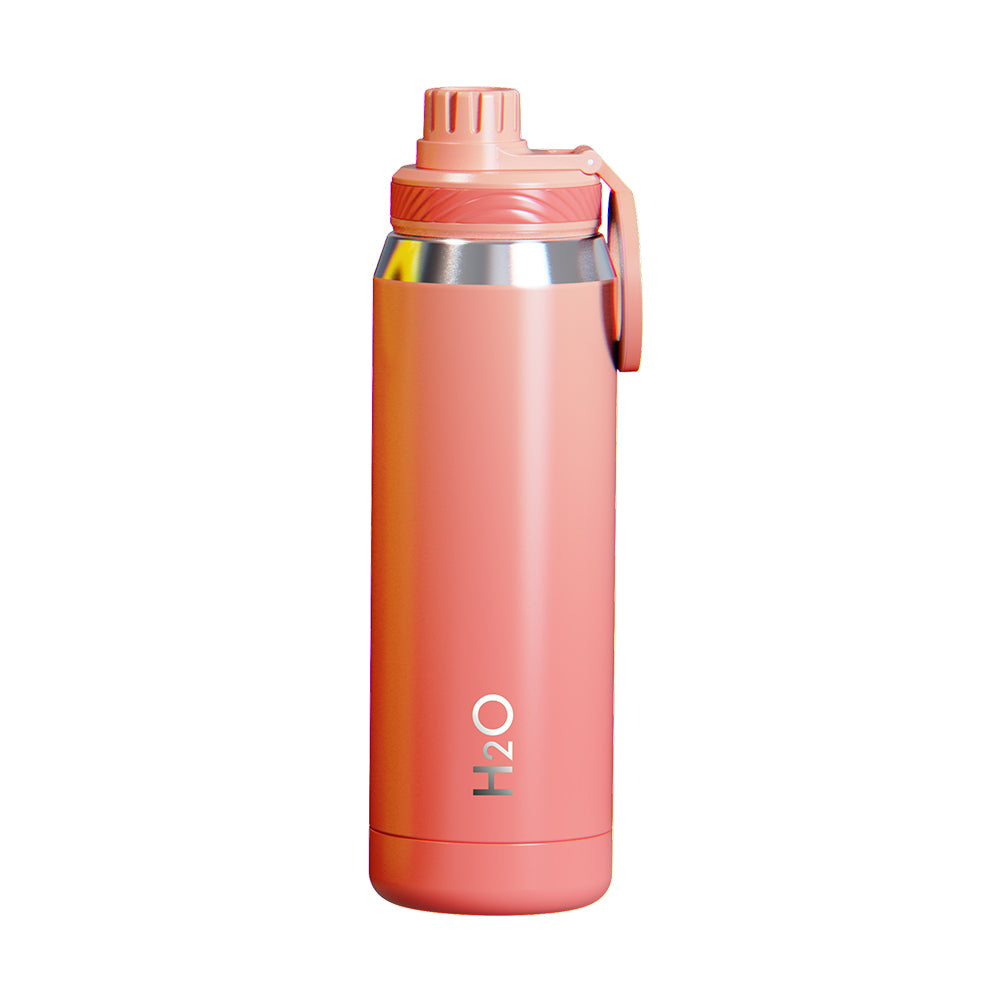 Nouvetta Horizon Double Wall Bottle With Magnetic Mount Peach & Pink 750ML