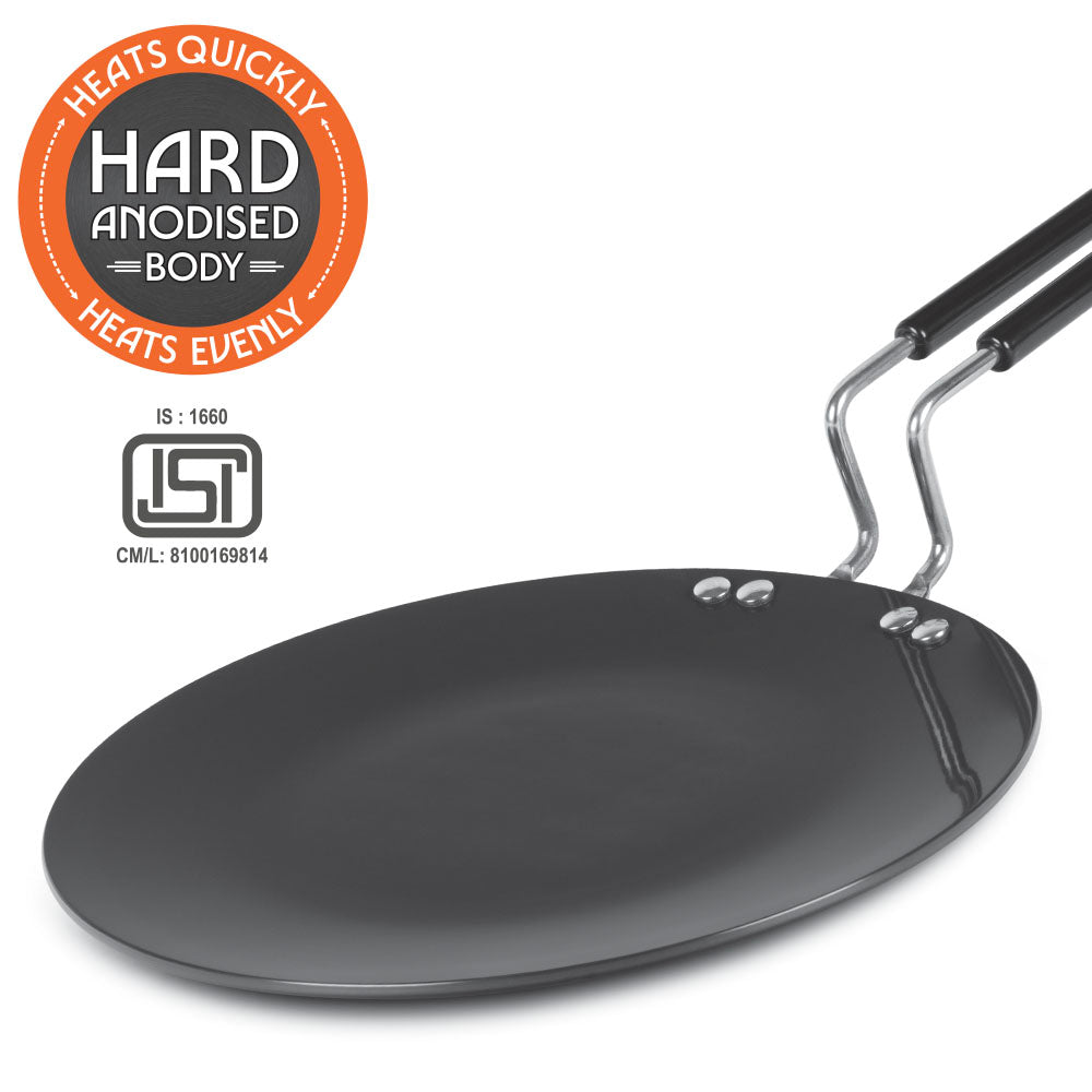 Borosil Hard Anodized Concave Tawa