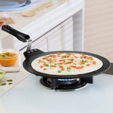 Borosil Hard Anodized Induction Base Nonstick Dosa Tawa, Black
