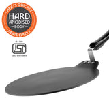 Borosil Hard Anodized Induction Base Nonstick Dosa Tawa, Black