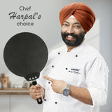 Borosil Hard Anodized Induction Base Nonstick Dosa Tawa, Black
