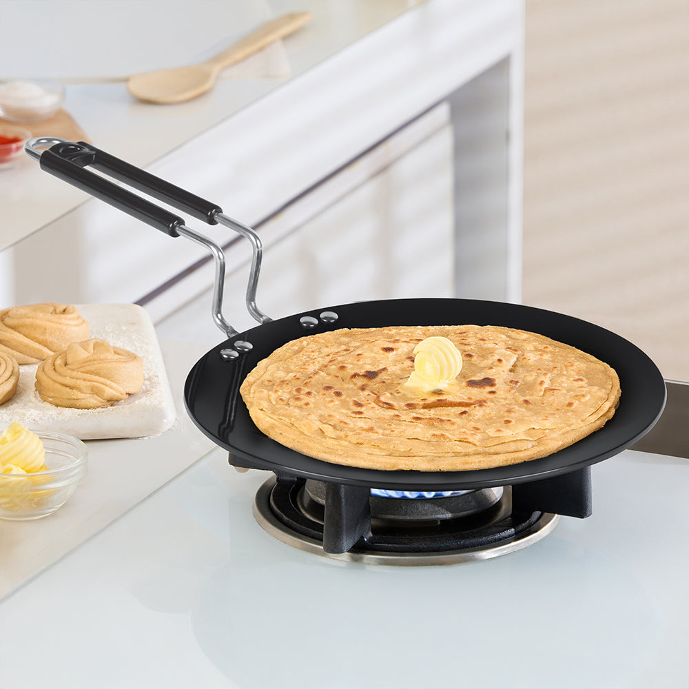 Borosil Hard Anodized Induction Base Concave Tawa 25CM