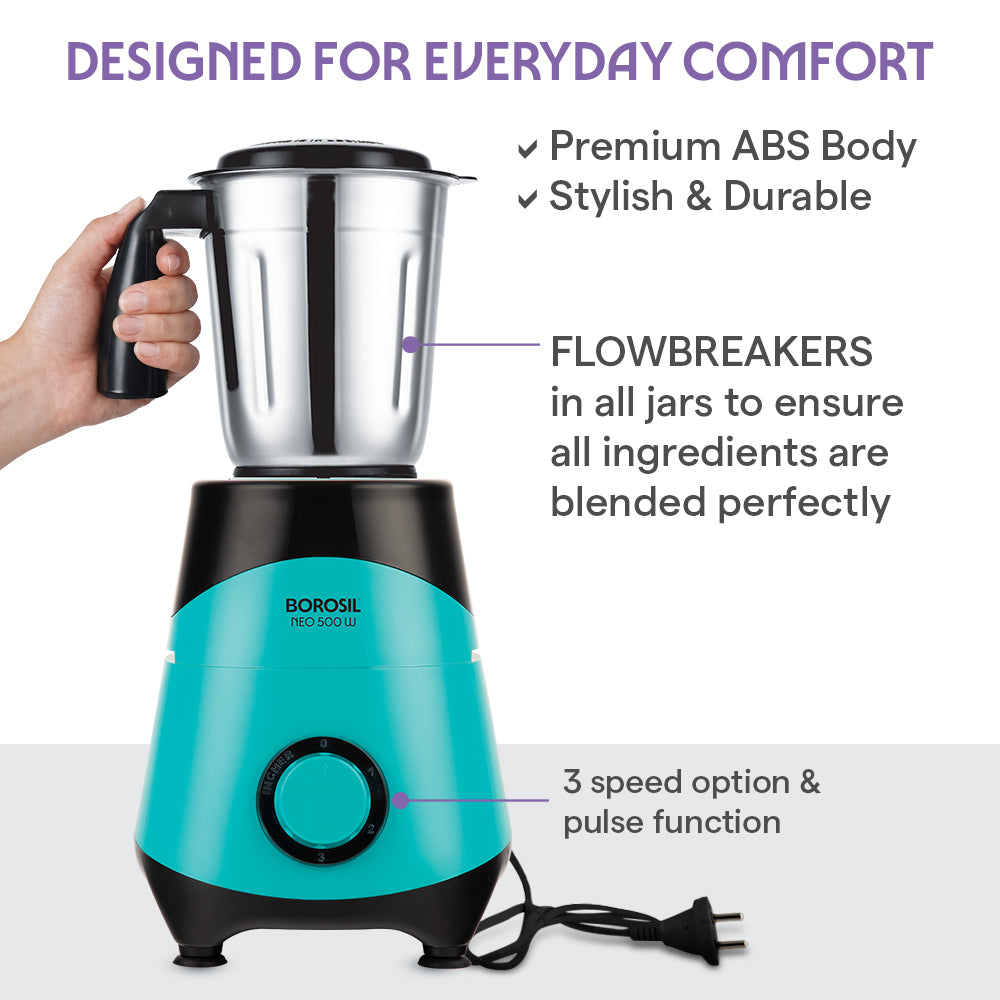 Borosil Neo 3 Mixer Grinder 500W