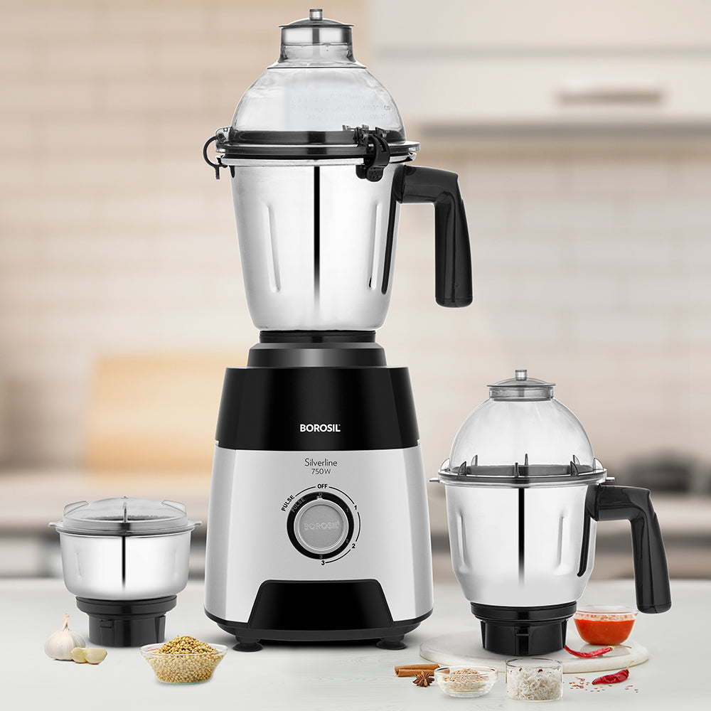Borosil Silverline Mixer Grinder  750W