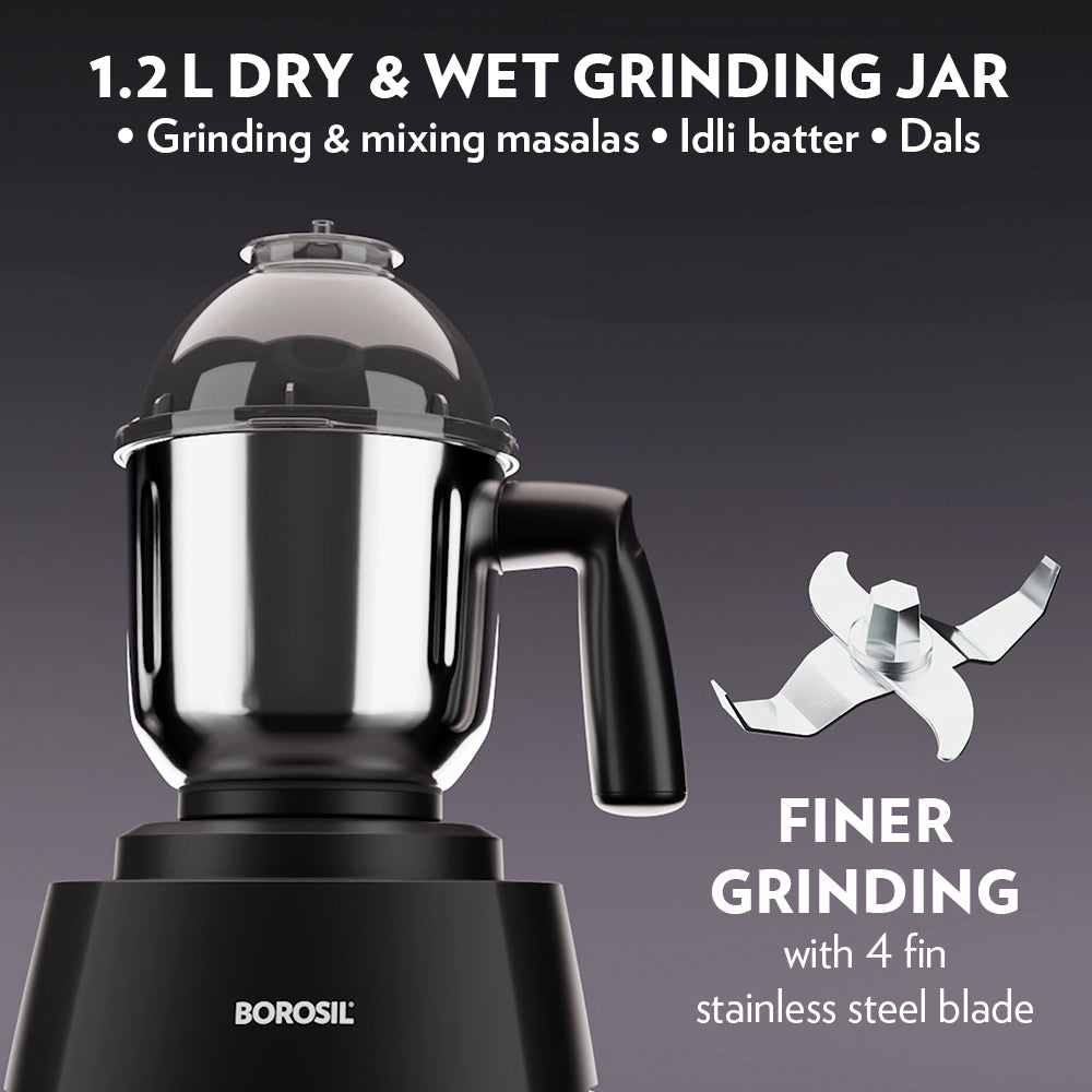 Borosil Silverline Mixer Grinder  750W