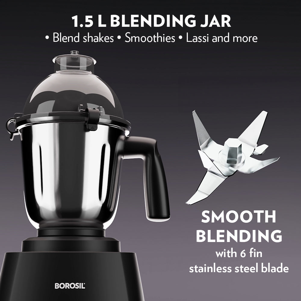 Borosil Silverline Mixer Grinder  750W