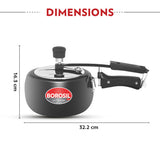 Borosil Pronto Hard Anodised Pressure Cooker