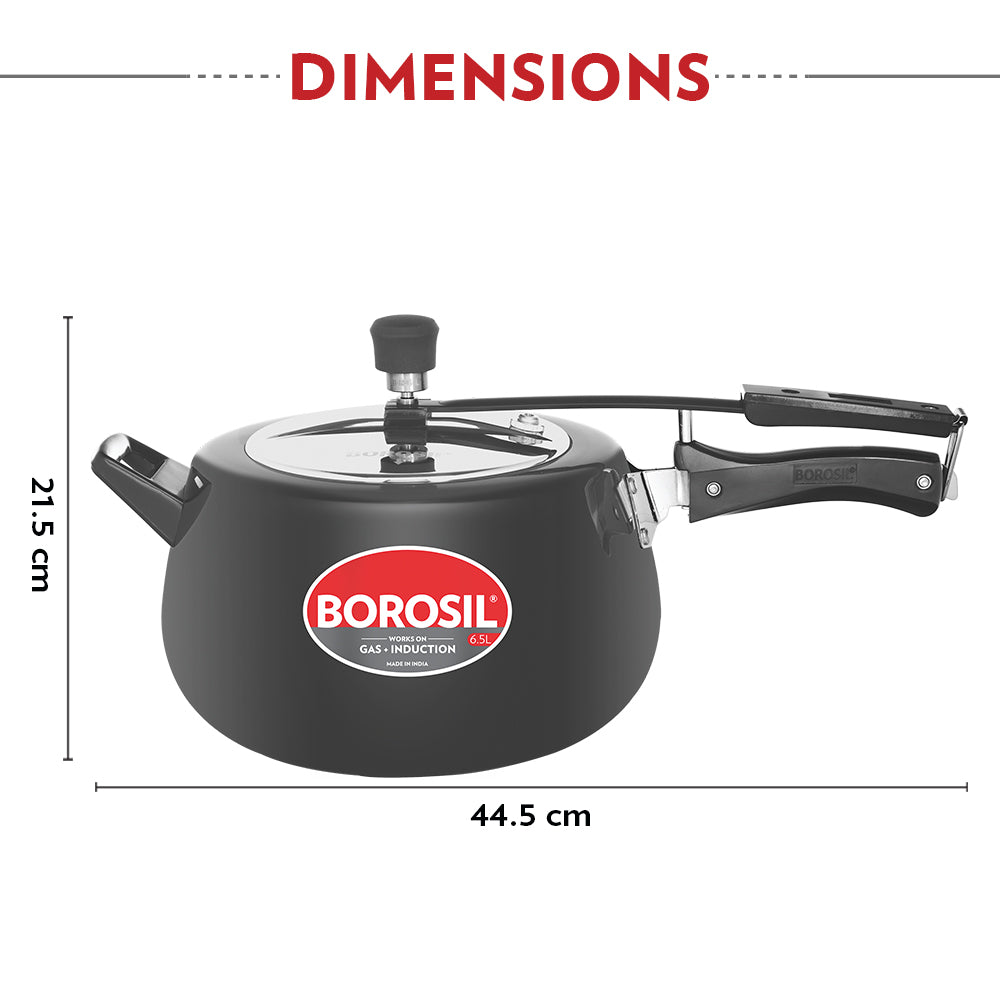 Borosil The Pronto Hard Anodised Pressure Cooker