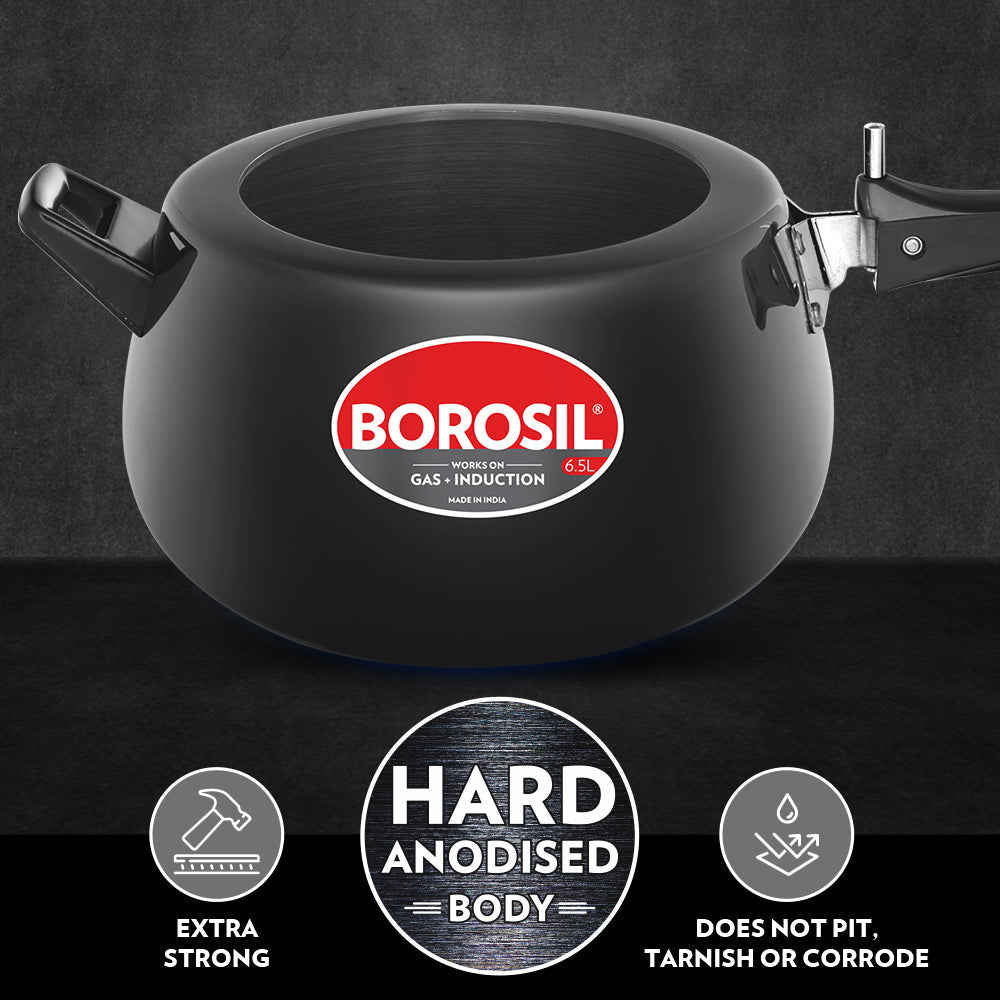 Borosil The Pronto Hard Anodised Pressure Cooker