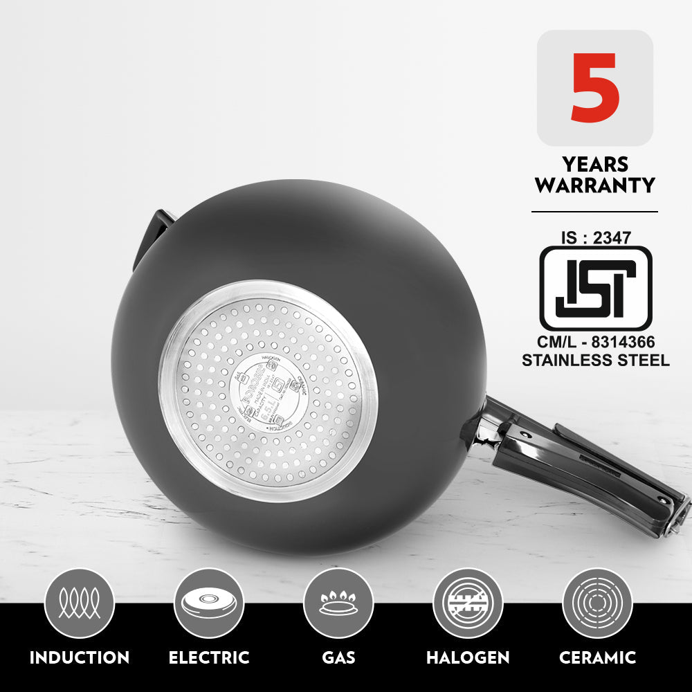 Borosil The Pronto Hard Anodised Pressure Cooker