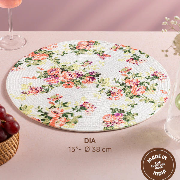 Borosil Amora Premia Table Mats Set of 4, Dia 5 Inch