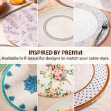 Borosil Amora Premia Table Mats Set of 4, Dia 5 Inch