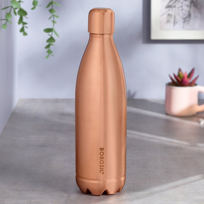 Borosil Canvas Plain Copper Bottle
