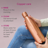 Borosil Canvas Plain Copper Bottle