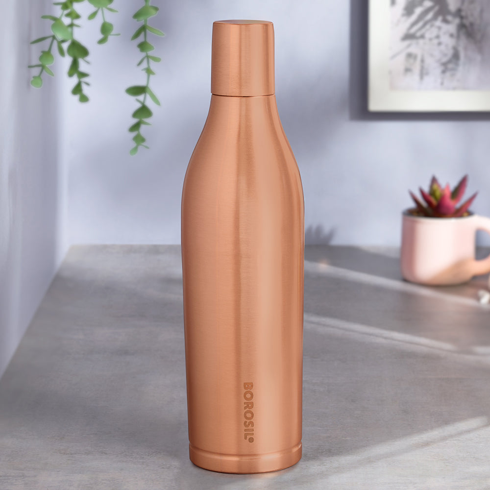 Borosil Gemini Plain Copper Bottle