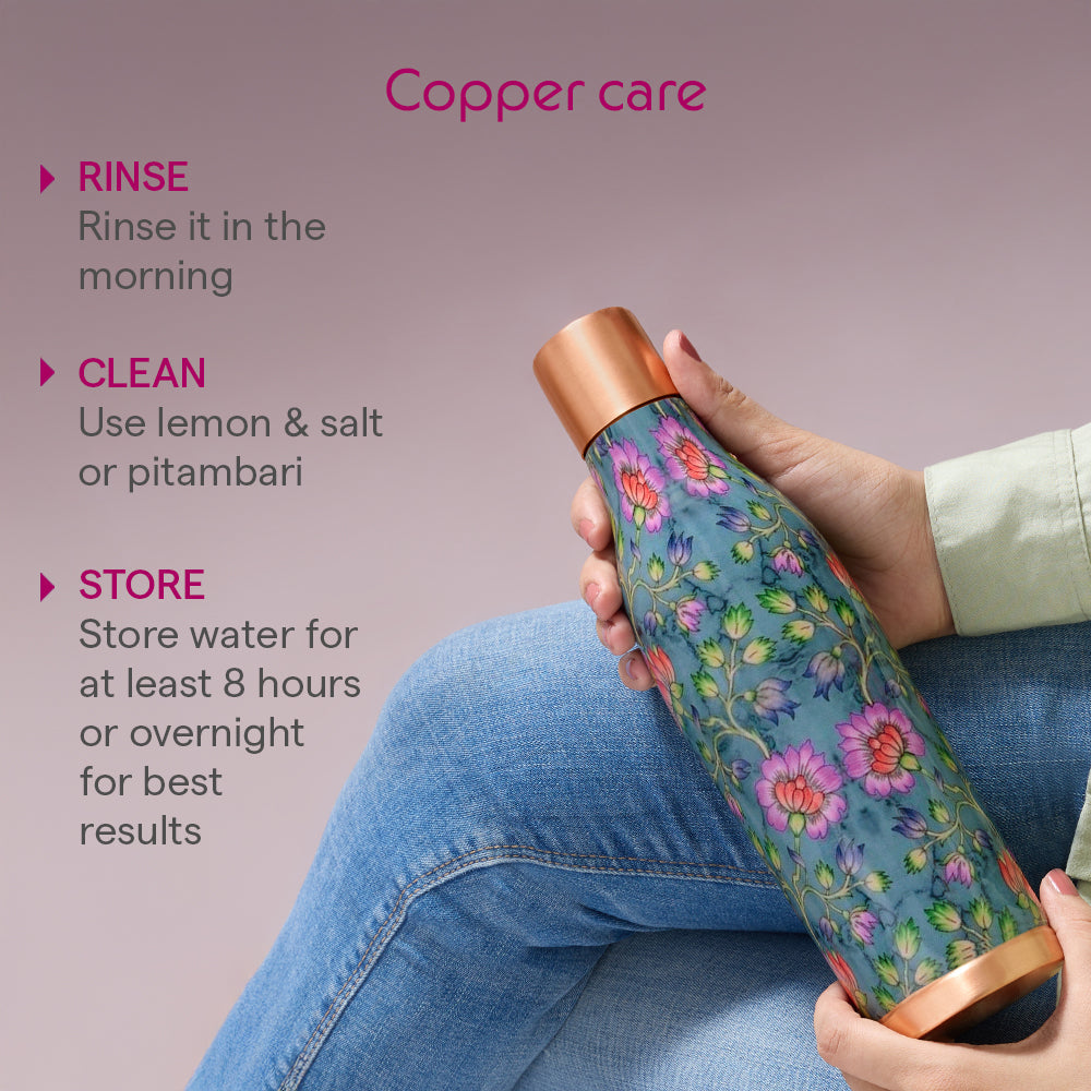 Borosil Gemini Quinn Copper Bottle