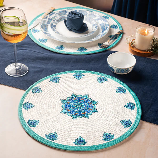 Borosil Amora Premia Table Mats Set of 4, Dia 5 Inch