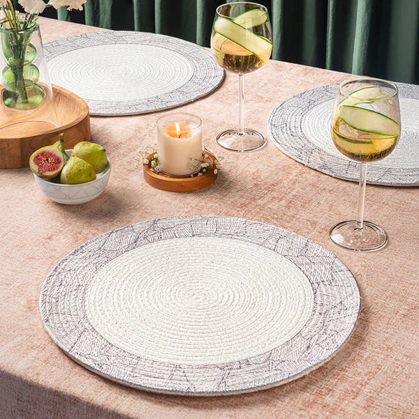Borosil Amora Premia Table Mats Set of 4, Dia 5 Inch