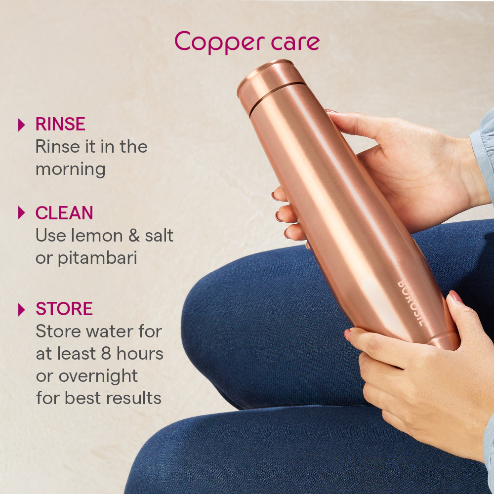 Borosil Orra Plain Copper Bottle
