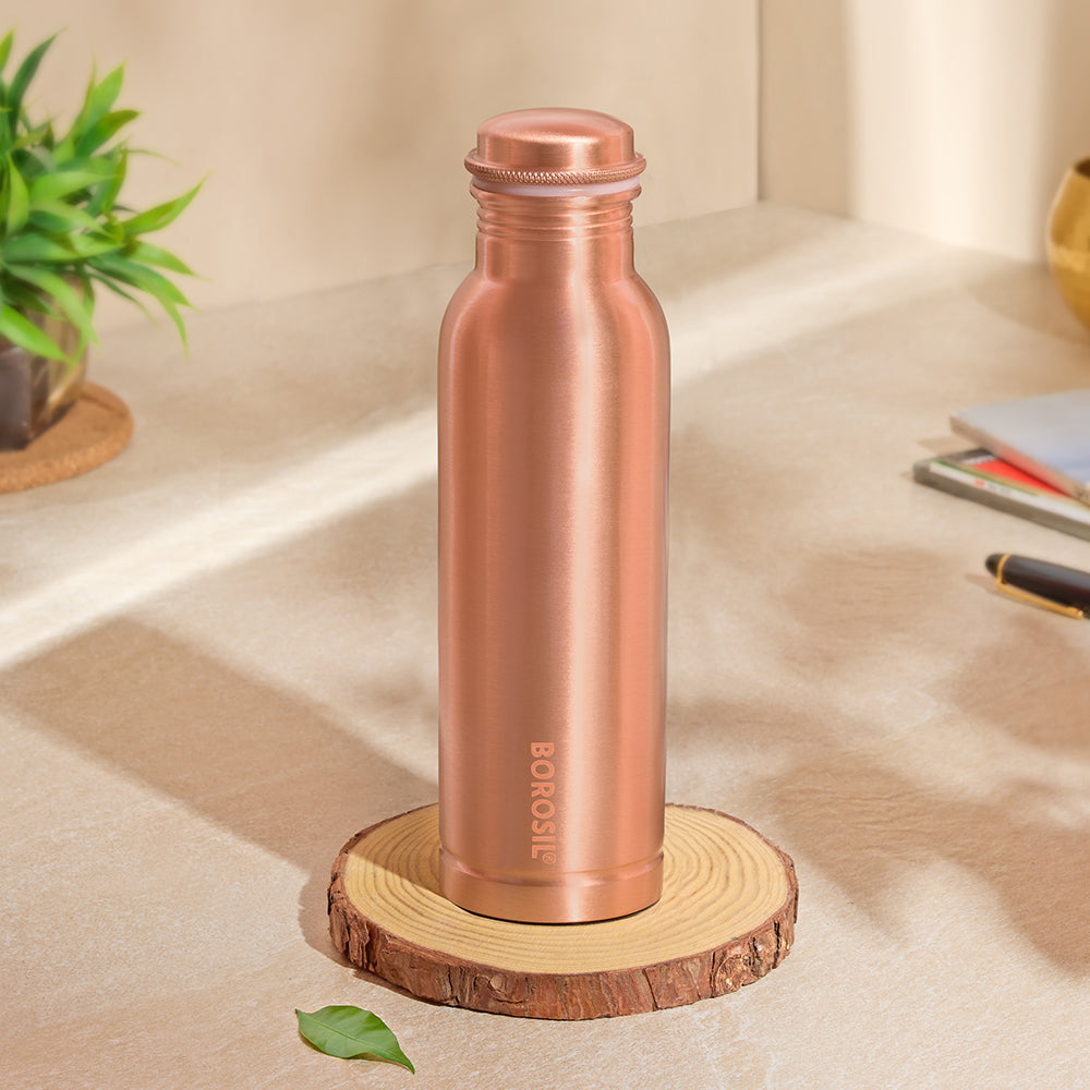 Borosil Thirtha Plain Copper Bottle