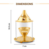 Borosil Akhand Diya, Brass