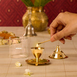 Borosil Akhand Diya, Brass