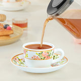 Borosil Larah Amora Cup n Saucer Set of 12, 140ml