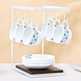 Borosil Larah Bluebell Cup n Saucer Set of 12, 140ml
