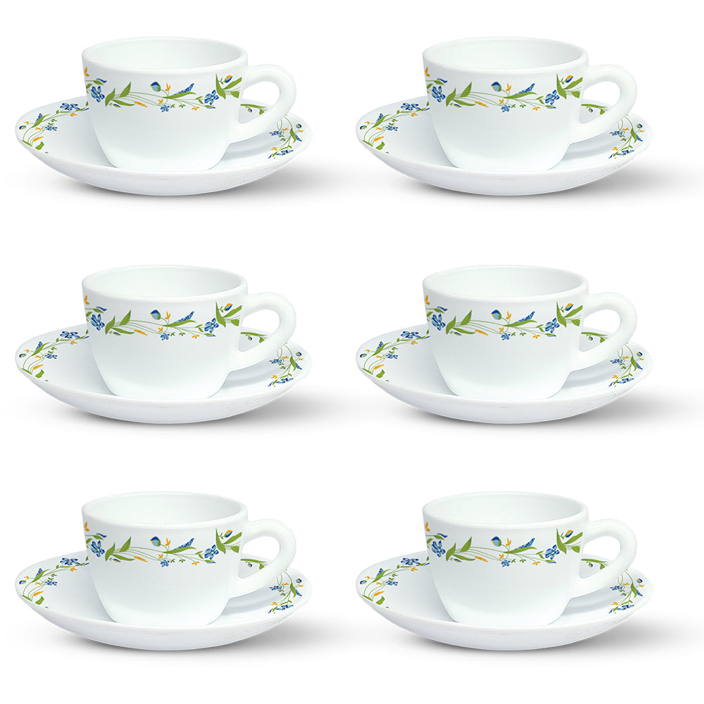 Borosil Larah Cripper Cup n Saucer Set