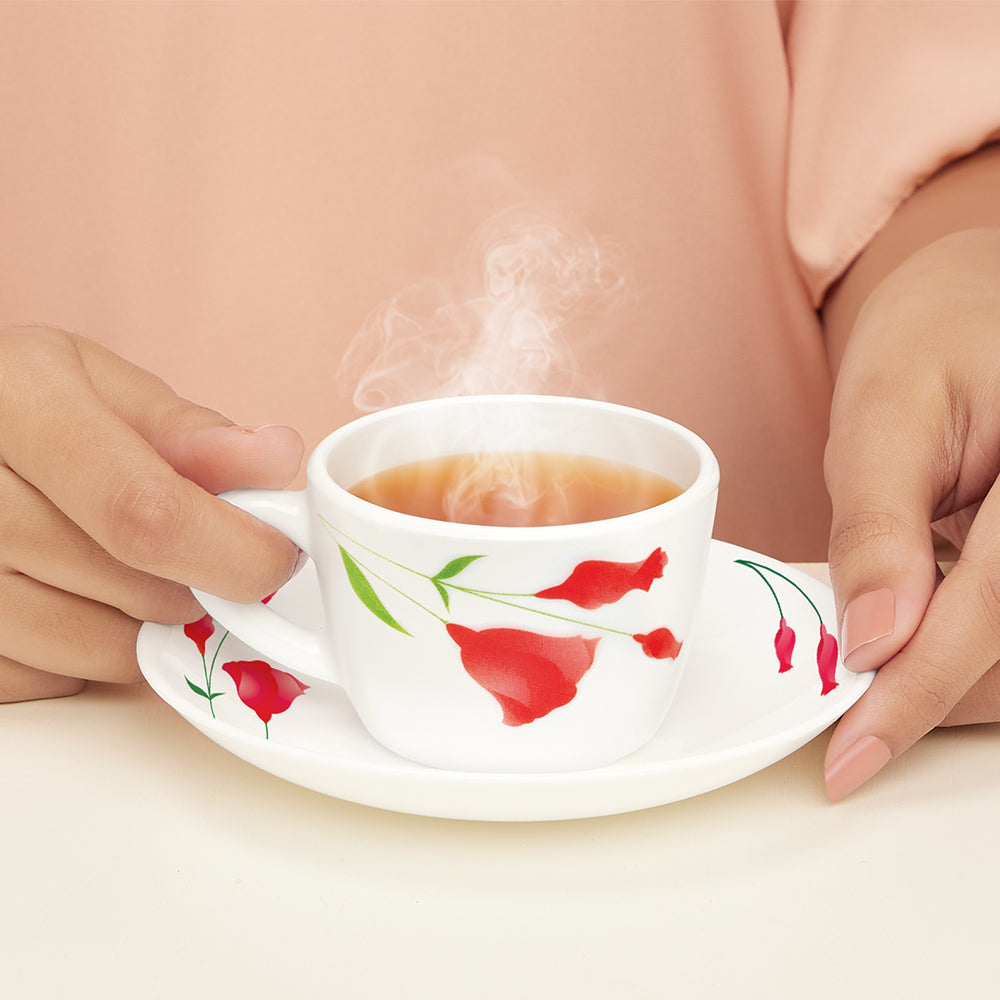 Borosil Larah Diana Cup n Saucer Set