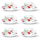 Borosil Larah Diana Cup n Saucer Set