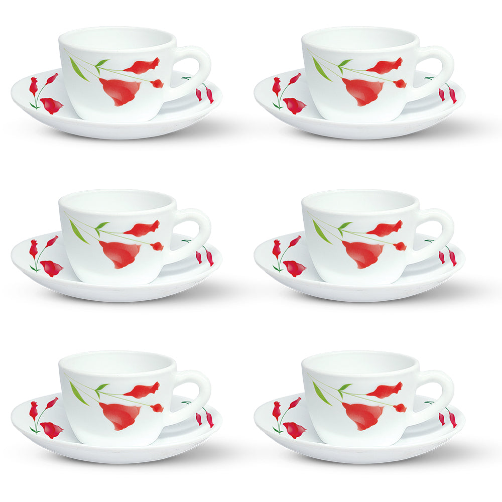 Borosil Larah Diana Cup n Saucer Set