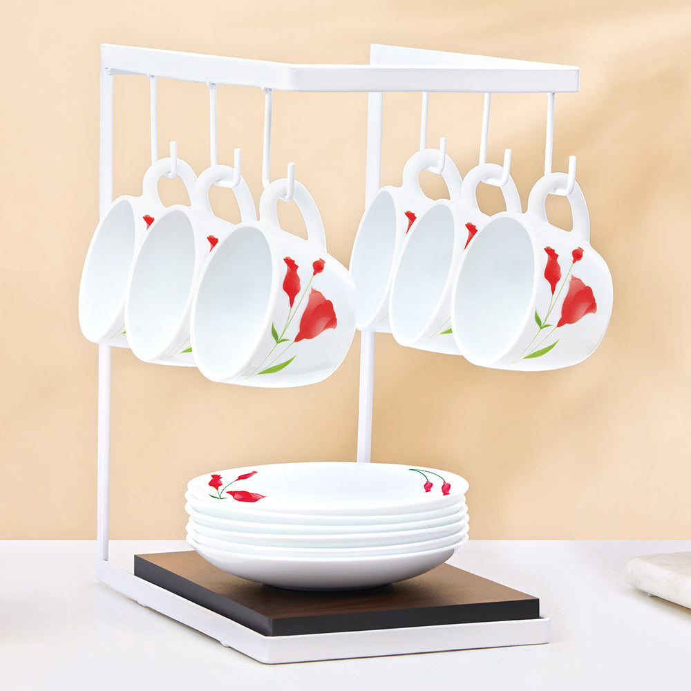 Borosil Larah Diana Cup n Saucer Set