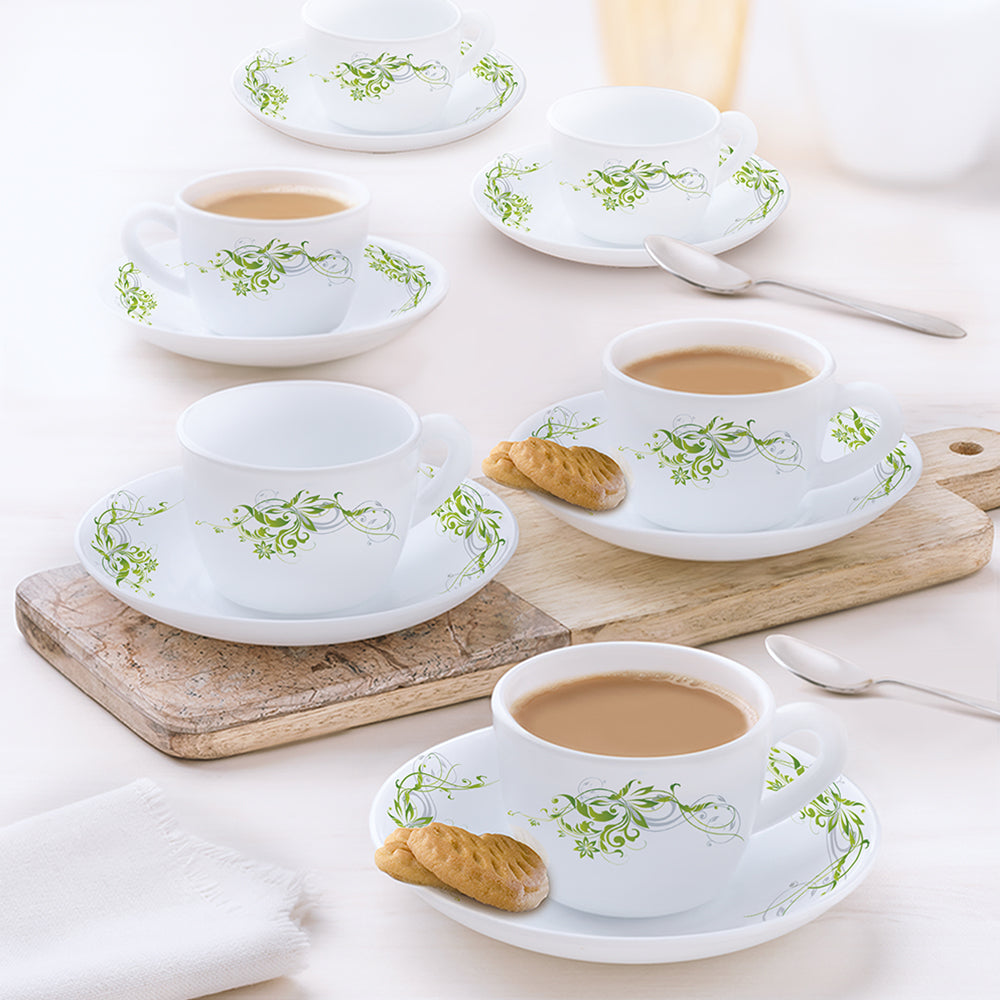 Borosil Larah Erba Cup n Saucer Set