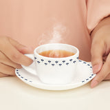 Borosil Larah Fabula Cup n Saucer Set of 12, 140ml